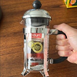 Bodum Chrome and Black French Press